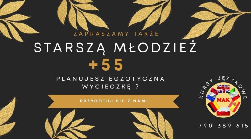 Kursy językowe dla starszej młodzieży 55+